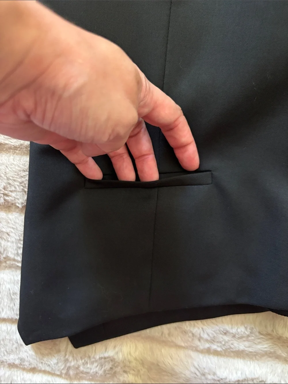 Express Men's Black Tailored Dress Vest
